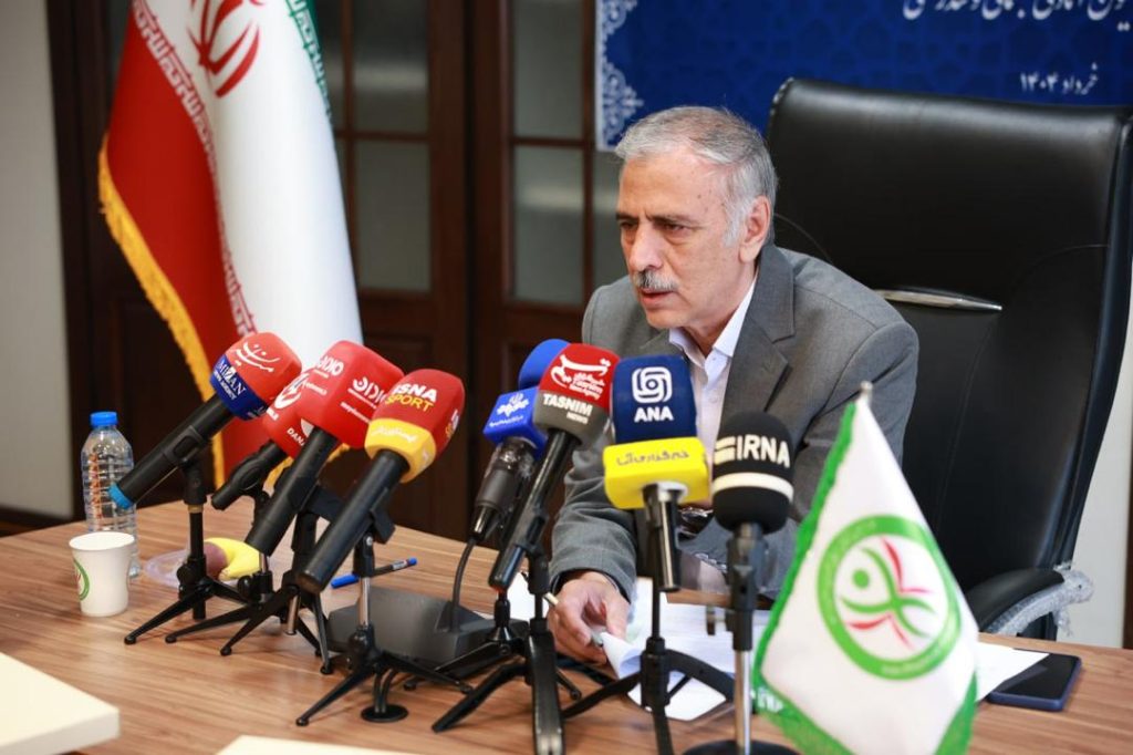 تشریح عملکرد و برنامه‌های فدراسیون آمادگی جسمانی و تندرستی در نشست خبری احمد گواری